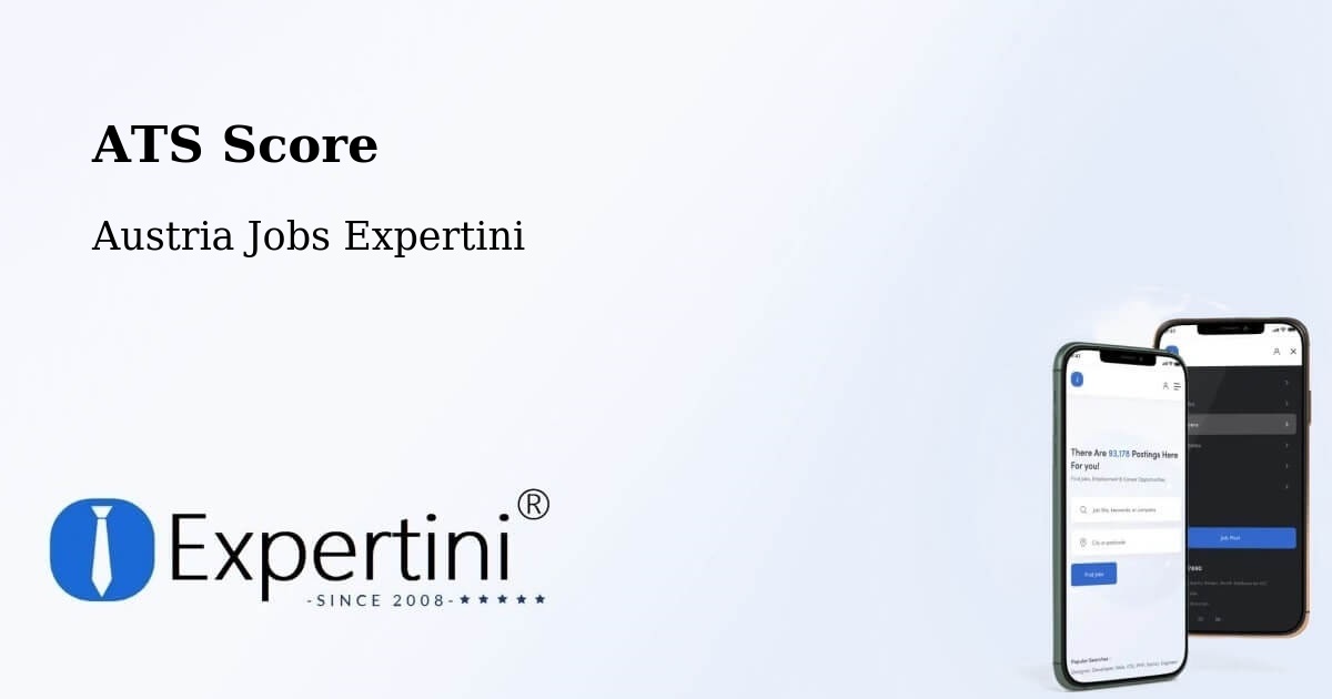 Resume ATS Score & Job Description Match Tool – Rechnitz - Austria Jobs Expertini