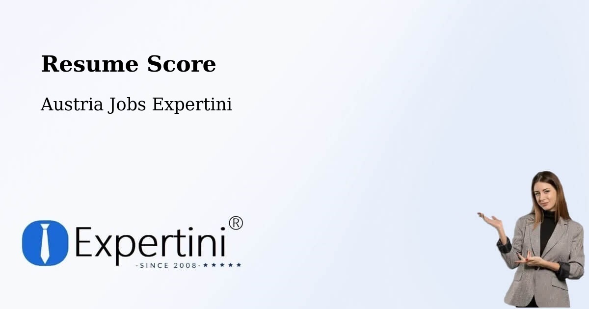 Resume Score & Job Description Match Tool – Rechnitz - Austria Jobs Expertini
