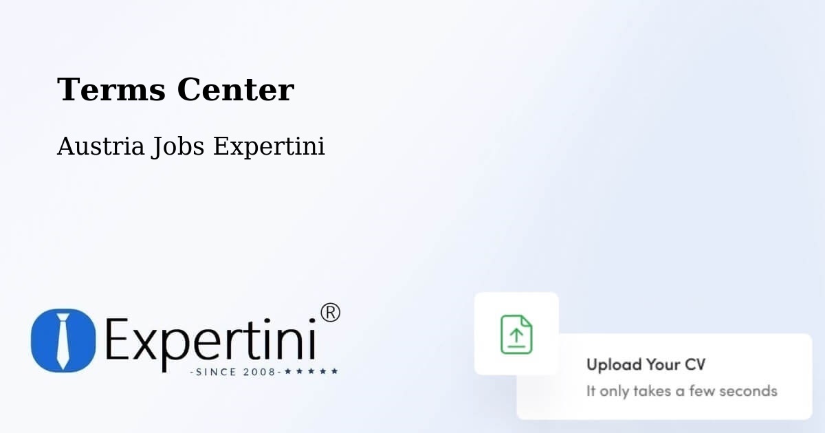 Terms of Service – Rechnitz - Austria Jobs Expertini